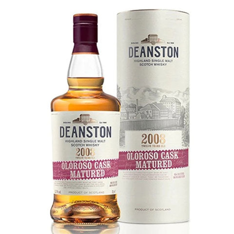 Deanston 12yr Oloroso Cask Matured Single Malt Whisky 750ML BTL