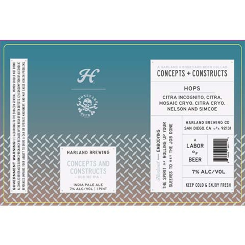 Harland Concepts + Constructs IPA 16OZ SINGLE CAN
