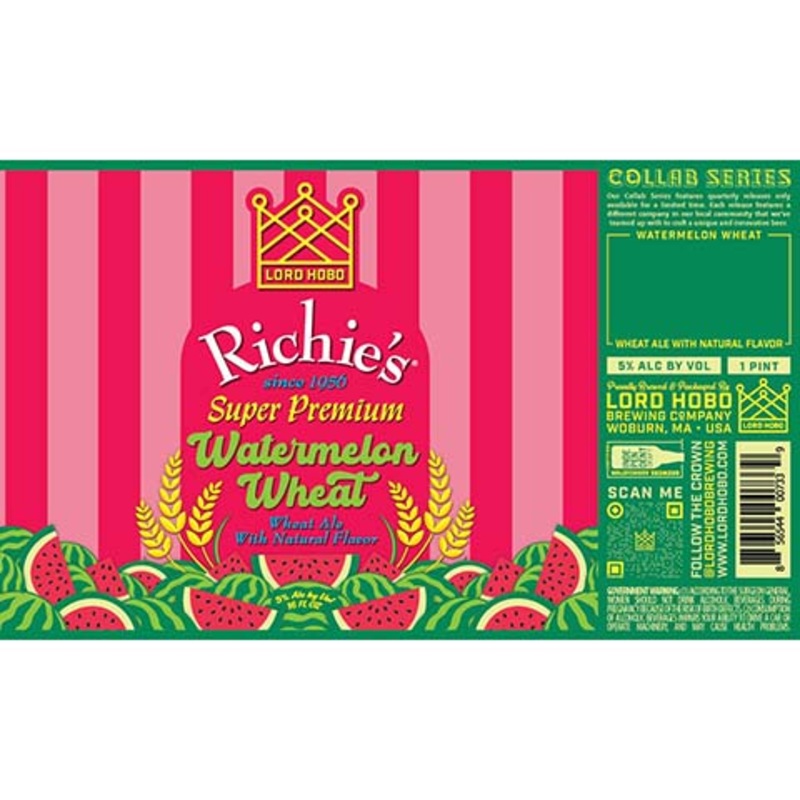 Lord Hobo Richie’s Watermelon Wheat 16OZ SINGLE CAN