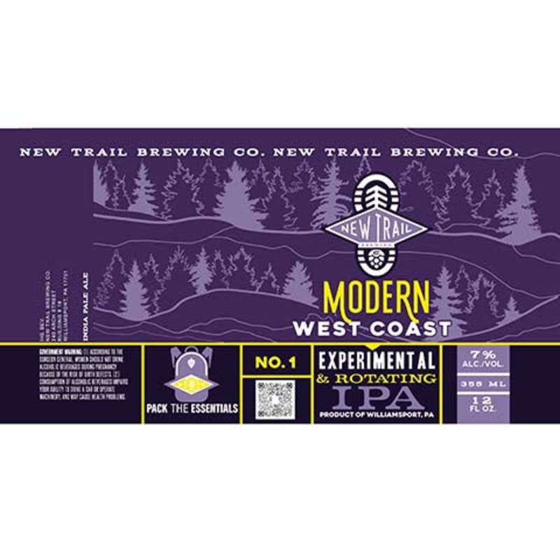 New Trail Modern West Coast IPA 12OZ SINGLE CAN