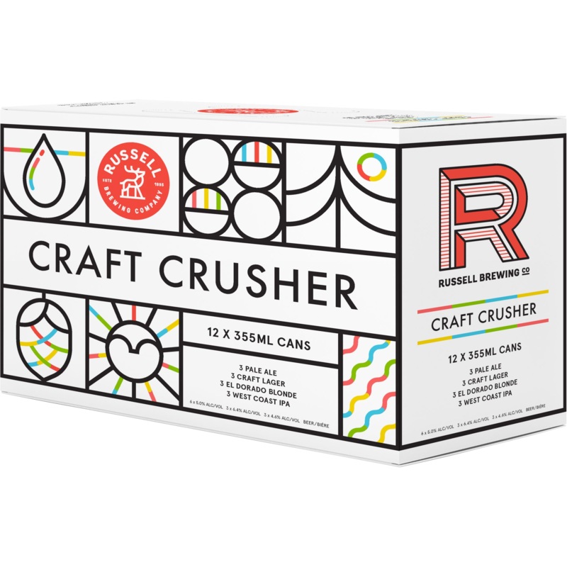 RUSSELL CRAFT CRUSHER MIXED 12 CANS