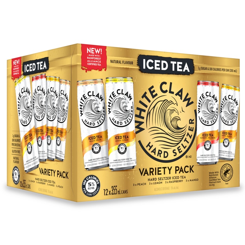 WHITE CLAW HARD SELTZER ICED TEA MIXER 355ML 12PK CAN @ Southgate [1038925] 4260 ml