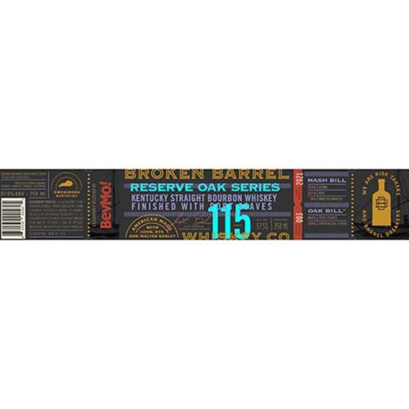 Broken Barrel Port Staves Kentucky Straight Bourbon Whiskey 750ML BTL