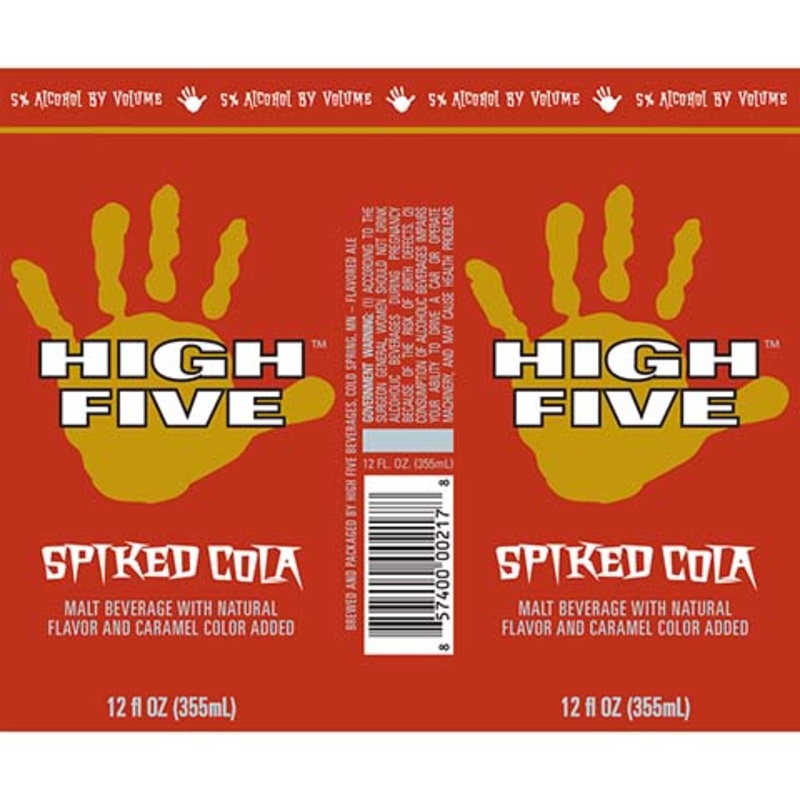 High Five Spiked Cola 12OZ SINGLE BTL