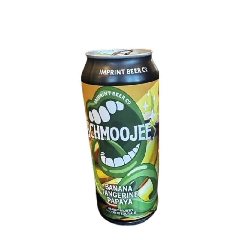 Imprint Shmoojee Banana Tangerine Papaya Beer 16 fl oz Can