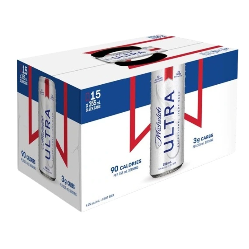 MICHELOB ULTRA LIGHT LAGER 355ML 15PK CAN @ Southgate [1004839] 5325 ml
