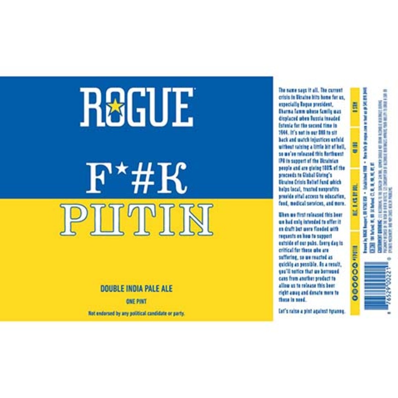 Rogue F*ck Putin DIPA 16OZ SINGLE CAN