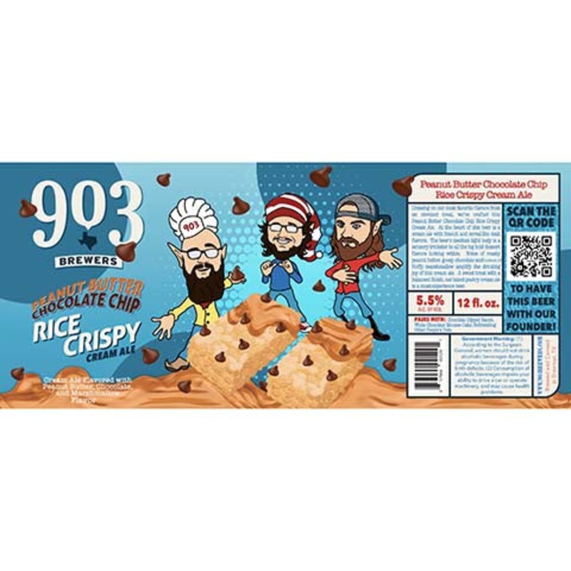 903 Brewers Peanut Butter Chocolate Chip Rice Crispy Cream Ale 12OZ SINGLE CAN