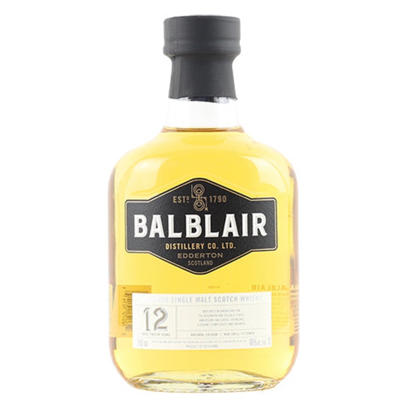 Balblair  Aged 12 Years  Highland Single Malt Scotch Whisky 750ML BTL