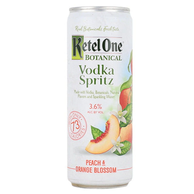 Ketel One Botanical Peach & Orange Blossom Vodka Spritz 12OZ SINGLE CAN