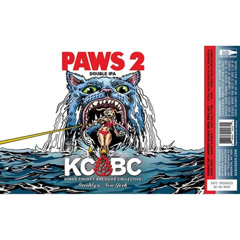 Kings County Brewers Collective Paws 2 DIPA 16OZ SINGLE CAN