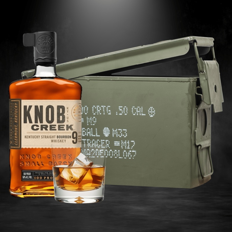 Knob Creek Ammo Can Gift Set