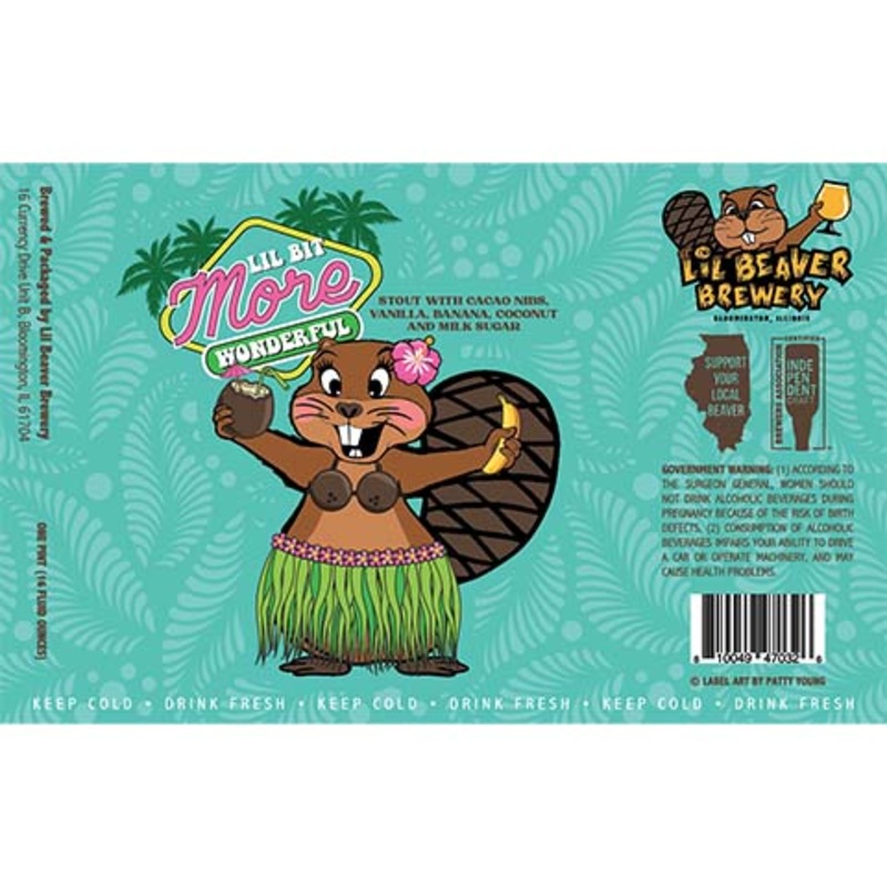 Lil Beaver Lil Bit More Wonderful Stout 16OZ SINGLE CAN