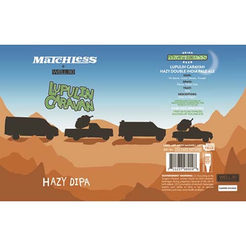 Matchless+Well 80 Lupulin Caravan Hazy DIPA 16OZ SINGLE CAN