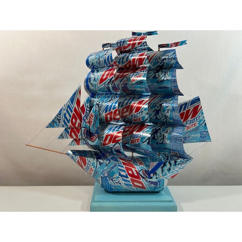 Mountain Dew Frost Bite Soda Can Ship