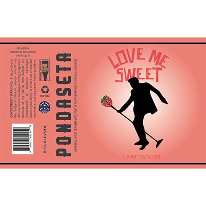 Pondaseta Love Me Sweet Imperial Porter 16OZ SINGLE CAN