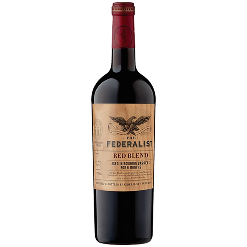 THE FEDERALIST RED BLEND AGED IN BOURBON BARRELS MENDOCINO COUNTY 2017 750ML 750ML
