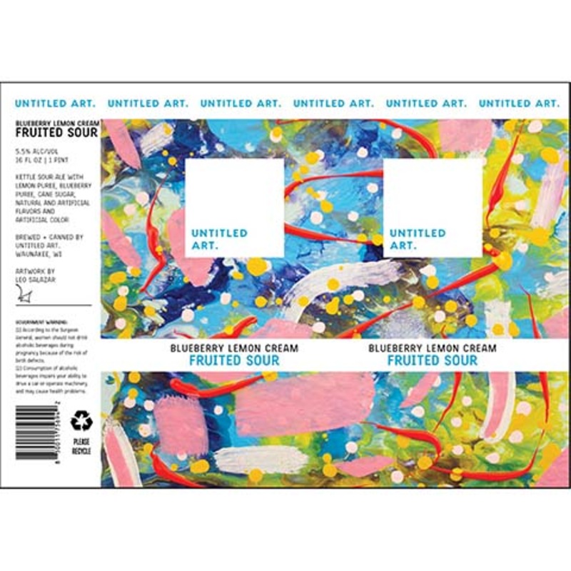 Untitled Art Blueberry Lemon Cream Fruited Sour 16OZ SINGLE CAN