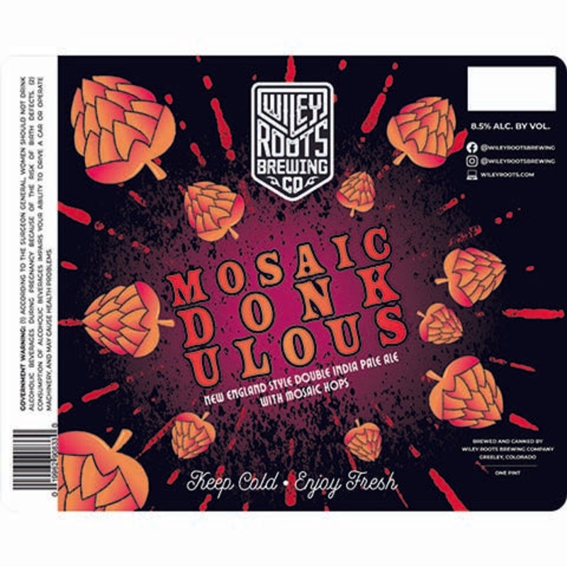 Wiley Roots Mosaic Donkulous New England DIPA 16OZ SINGLE CAN