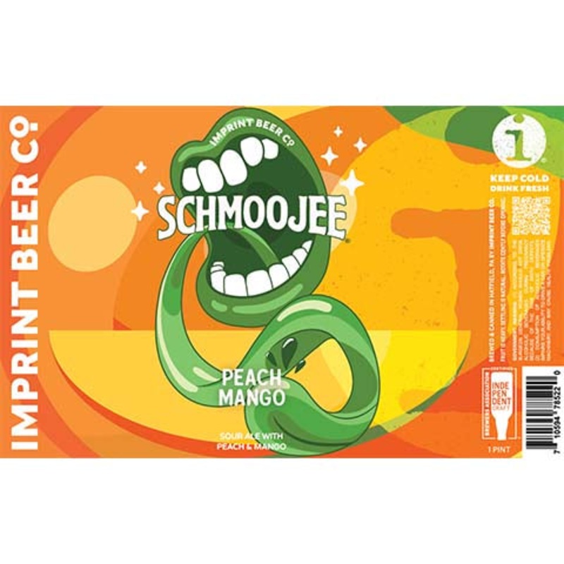Imprint Schmoojee Peach Mango Sour 16OZ SINGLE CAN