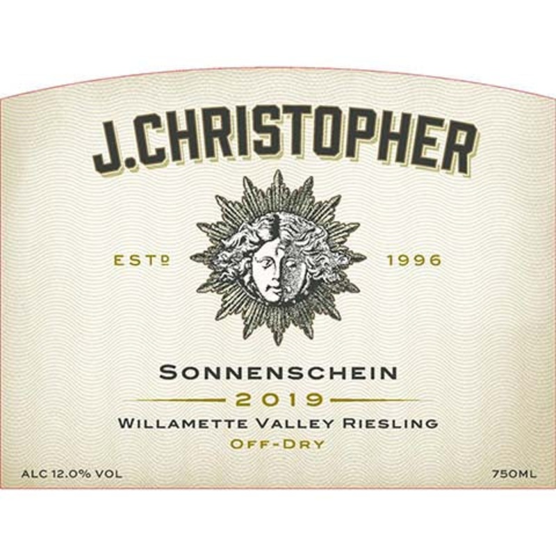 J. Christopher 2019 Sonnenschein Riesling 750ML BTL