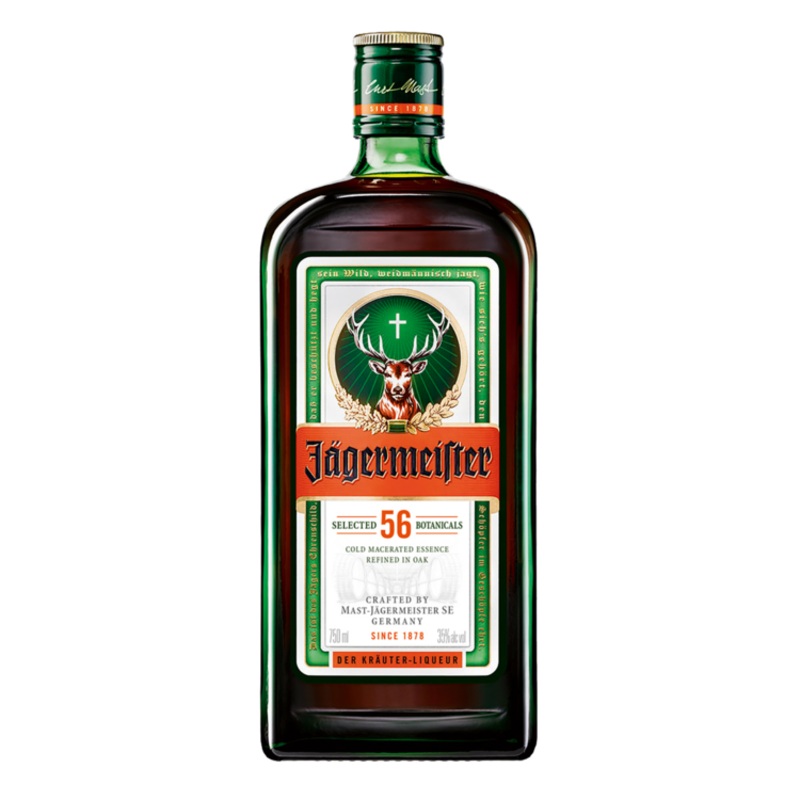 JAGERMEISTER HERBAL LIQUEUR 70 W/ FLASK 750ML 750ML
