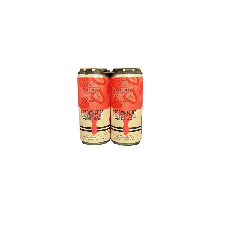 Loveland Aleworks Strawberry Cheesecake 4 Pack Cans