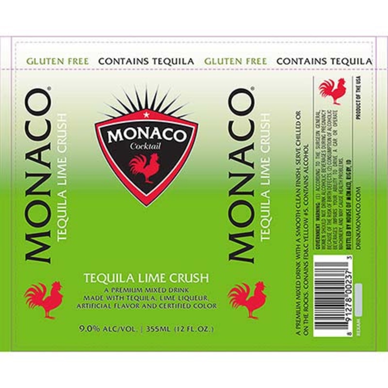 Monaco Tequila Lime Crush 12OZ SINGLE CAN