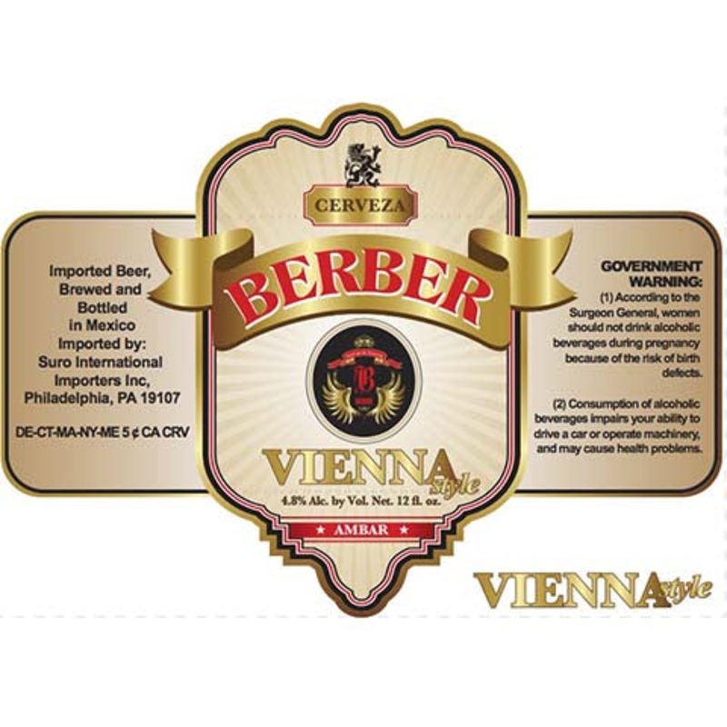 Berber Vienna Style Beer 12OZ SINGLE BTL