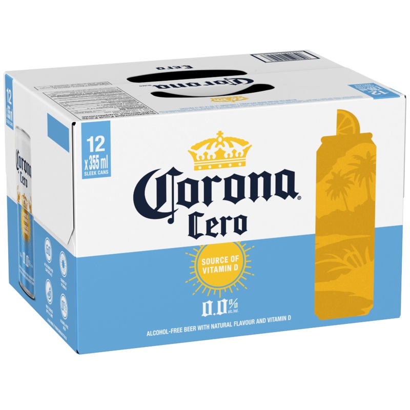CORONA CERO 0.0% NON ALC 355ML 12PK CAN @ MacTaggart Ridge [1049032] 4260 ml