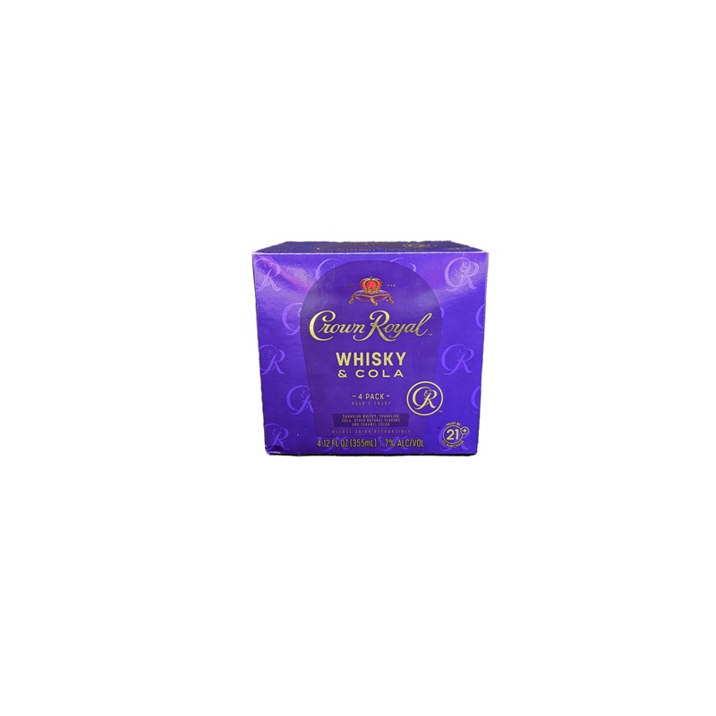Crown Royal Whisky & Cola RTD 4 Pack