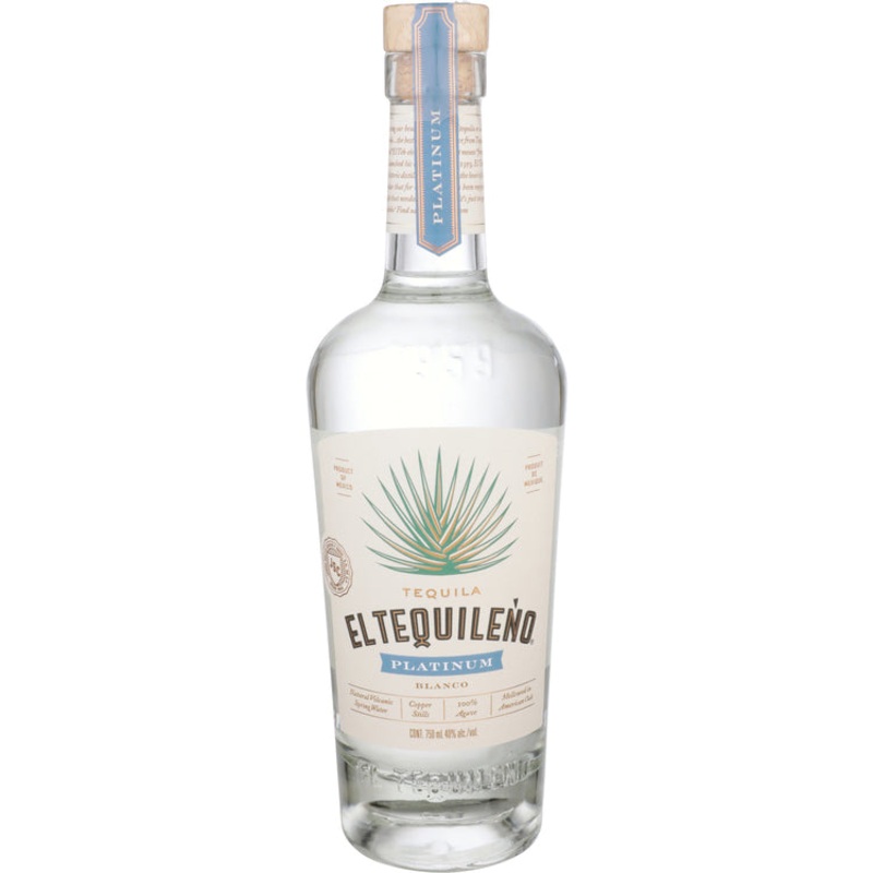 El Tequileno Tequila Platino Blanco 80 750ML 750ML