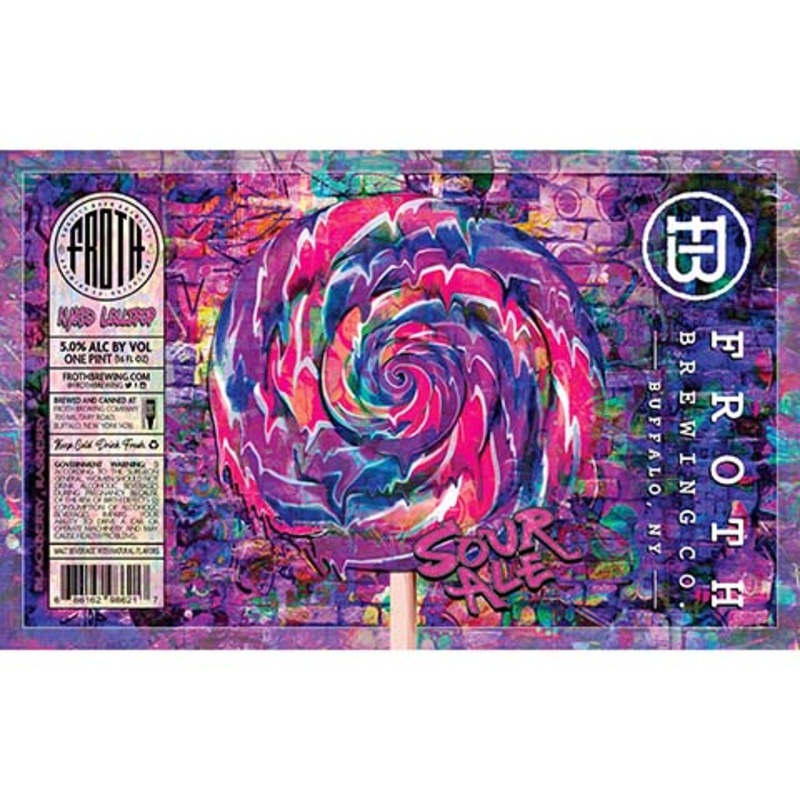 Froth Naked Lollipop Sour Ale (Blackberry, Rasberry) 16OZ SINGLE CAN