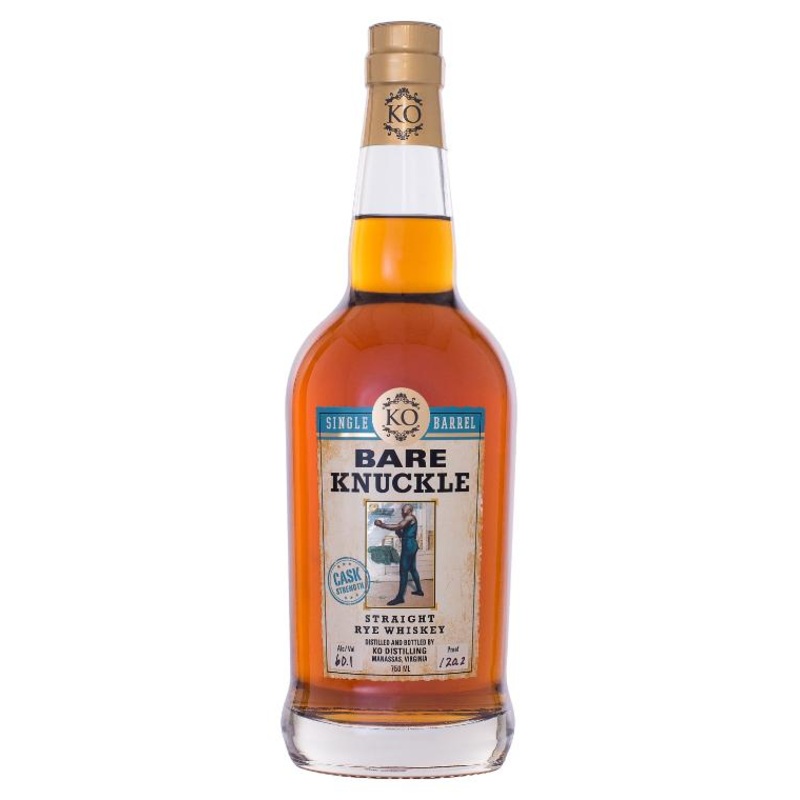 KO Distilling Bare Knuckle Cask Strength Straight Rye Whiskey