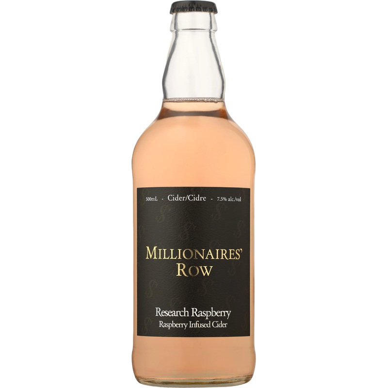 MILLIONAIRES ROW RASPBERRY INFUSED CIDER 500ML BTL @ Kelowna [1058722] 500 ml