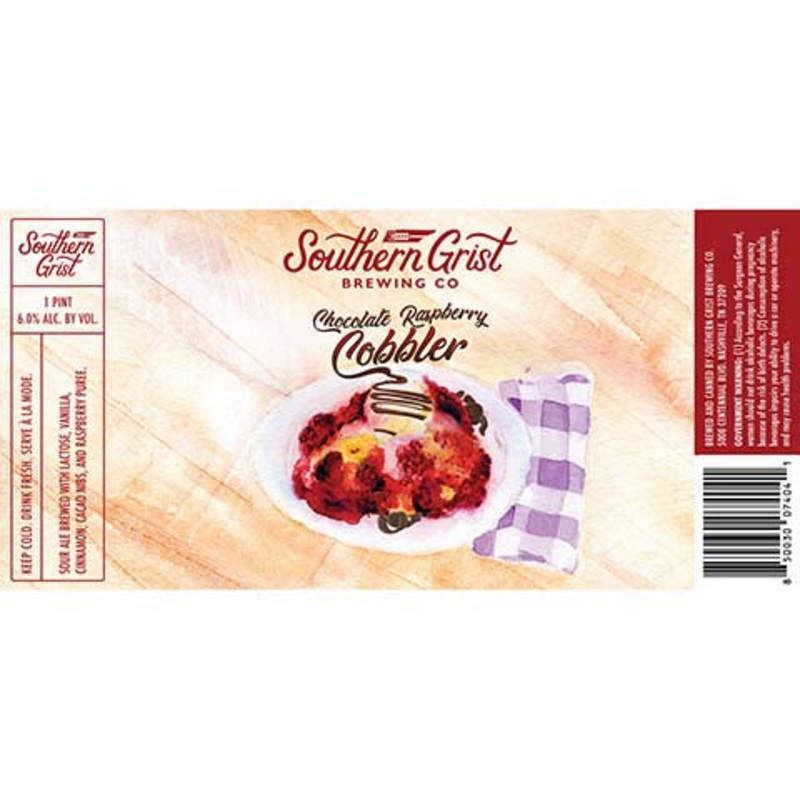 Southern Grist Chocolate Raspberry Cobbler Sour Ale 16OZ SINGLE CAN