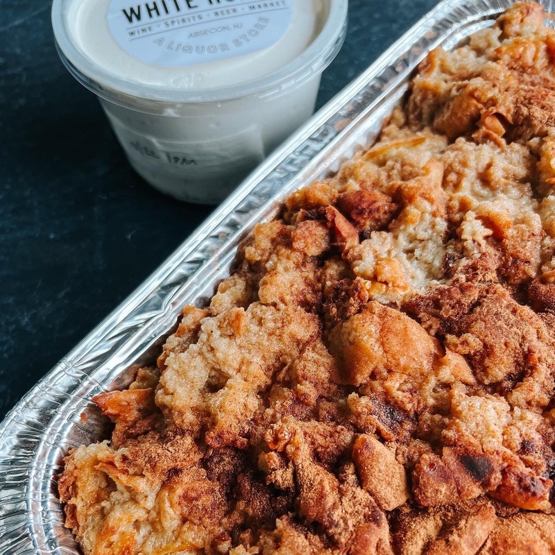 Vanilla Bourbon Bread Pudding Tray – Catering