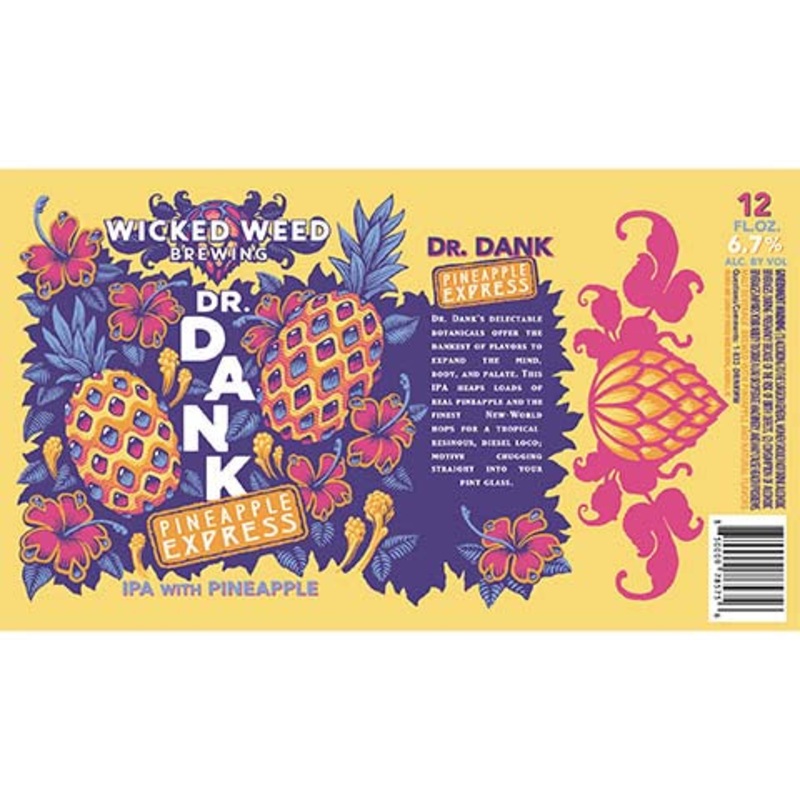 Wicked Weed Pineapple Express IPA 12OZ SINGLE CAN
