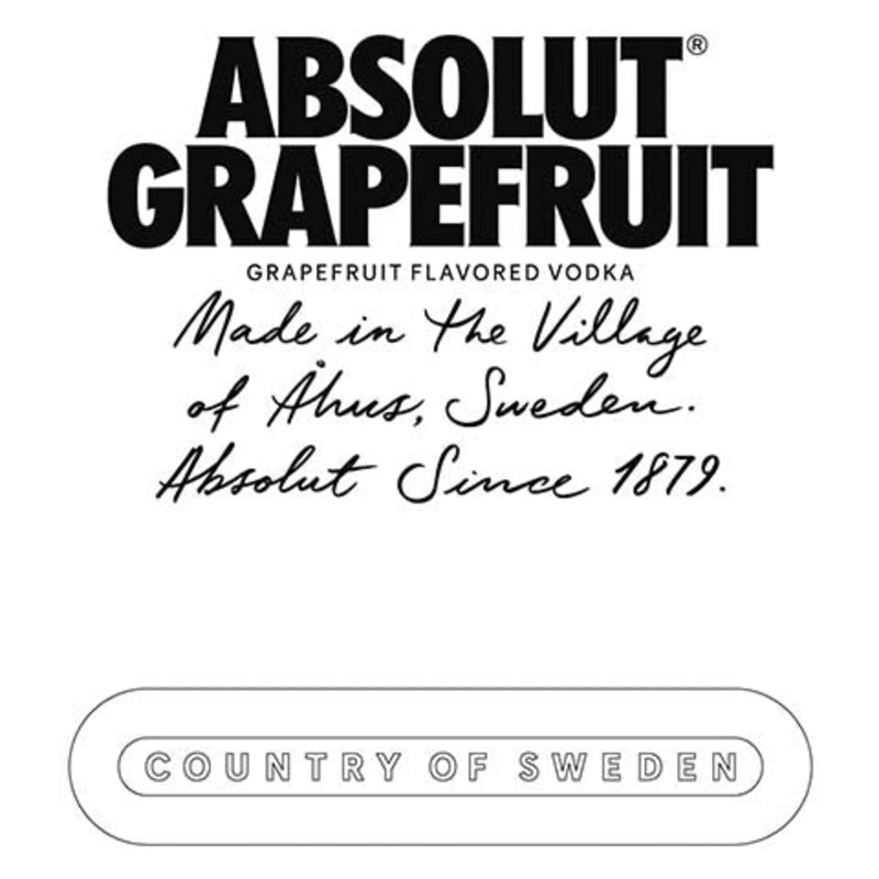 Absolut Grapefruit Flavored Vodka 750ML BTL