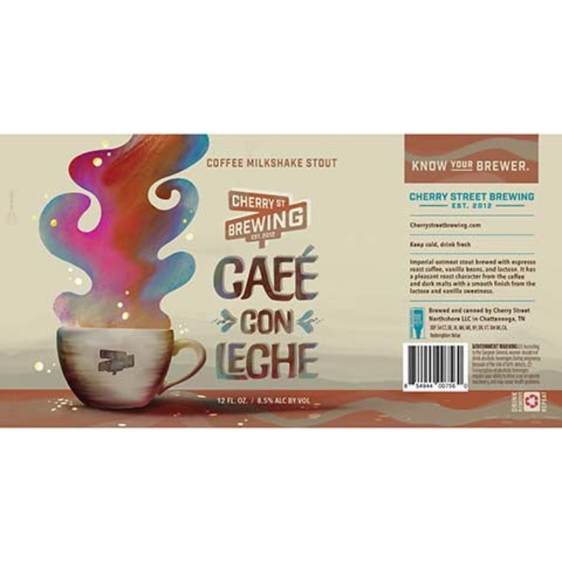 Cherry St Cafe Con Leche Imperial Oatmeal Stout 12OZ SINGLE CAN