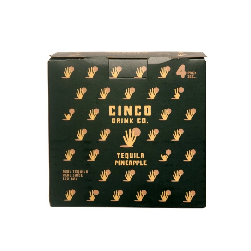 CINCO DRINK CO TEQUILA PINEAPPLE 355ML 4PK CAN @ Windermere [1047663] 1420 ml