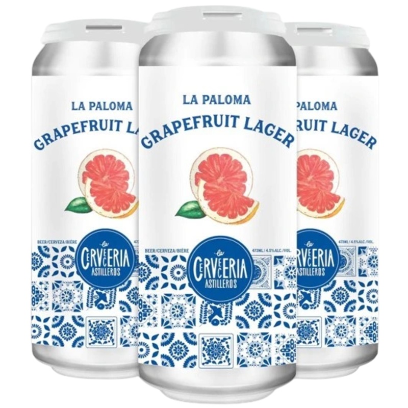 LA CERVECERIA LA ROSADA GRAPEFRUIT LAGER 473ML 4PK CAN @ Sage Hill [1050746] 1892 ml