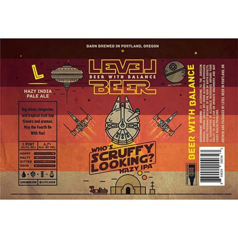 Level Beer Who’s Scruffy Looking? Hazy IPA 16OZ SINGLE CAN