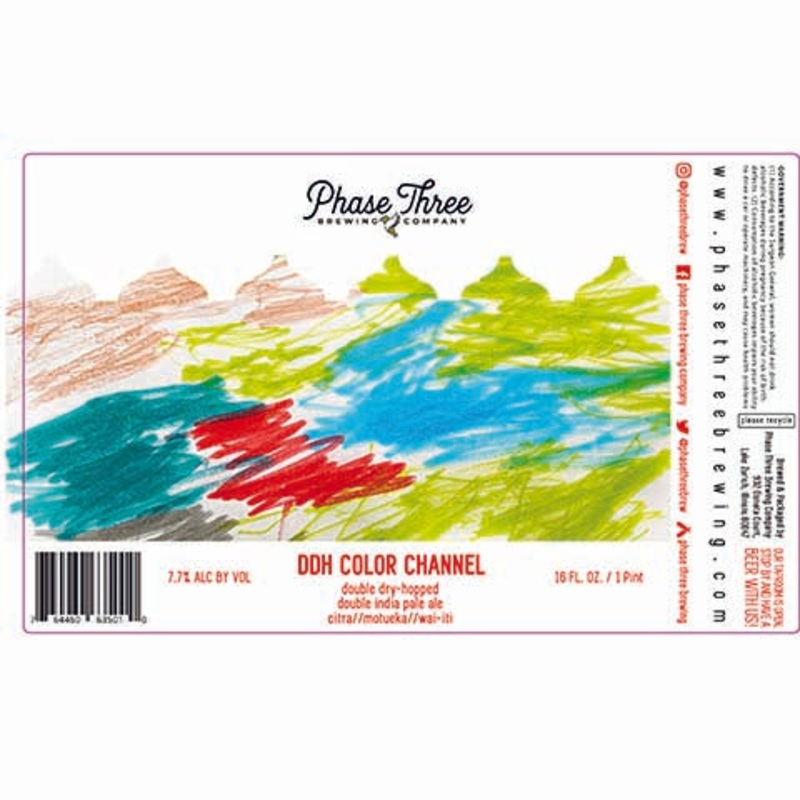Phase Three DDH Color Channel DIPA 16OZ SINGLE CAN