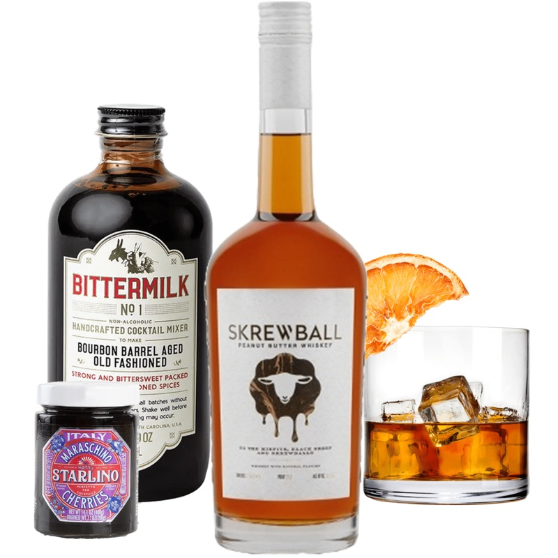 Skrewball Old Fashioned Whiskey Gift Set Cheers to You