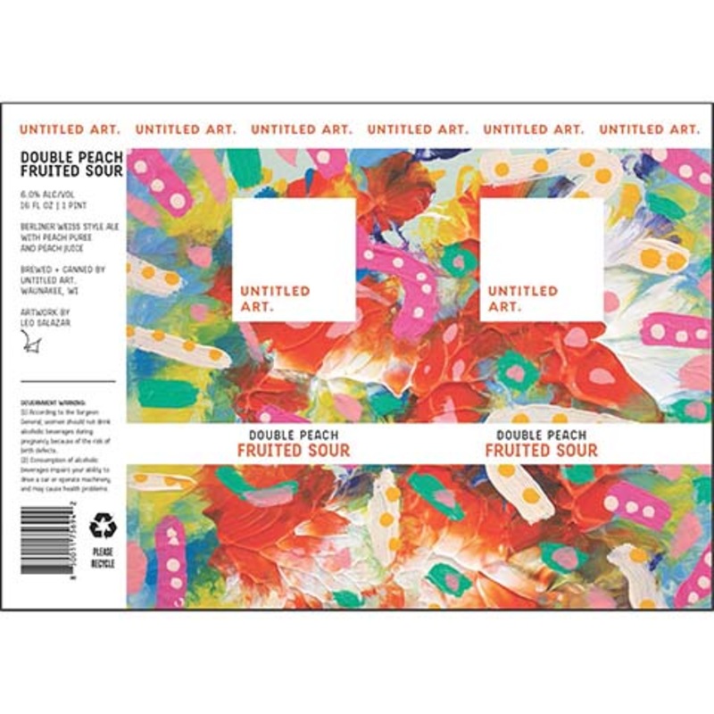 Untitled Art Double Peach Fruited Sour 16OZ SINGLE CAN