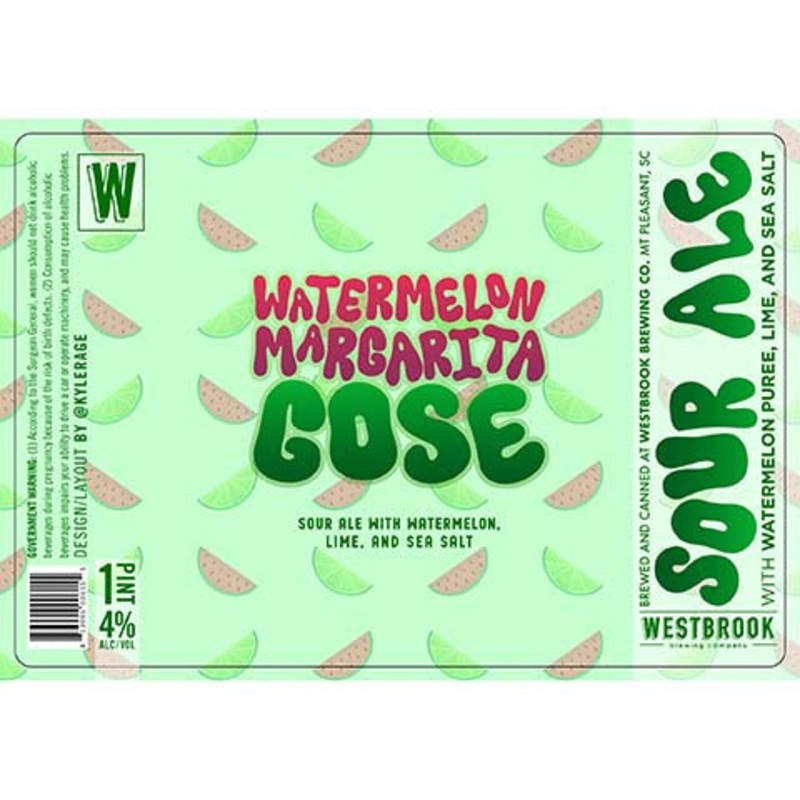 Westbrook Watermelon Margarita Gose Sour Ale 16OZ SINGLE CAN