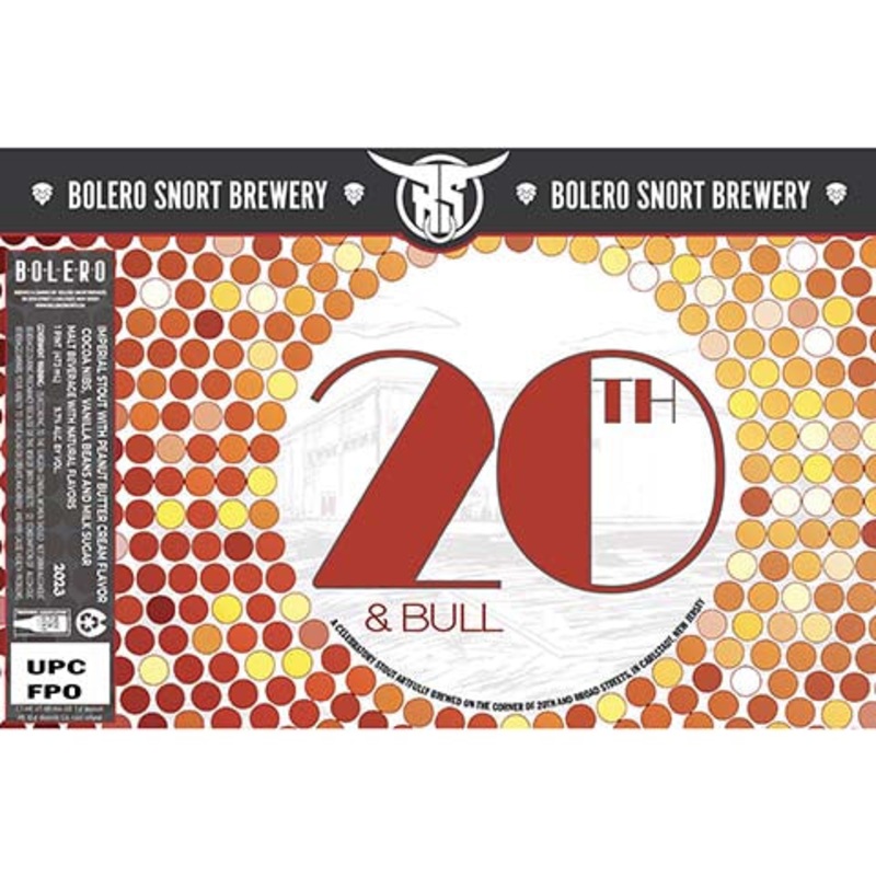 Bolero Snort 20th & Bull Imperial Stout 16OZ SINGLE CAN