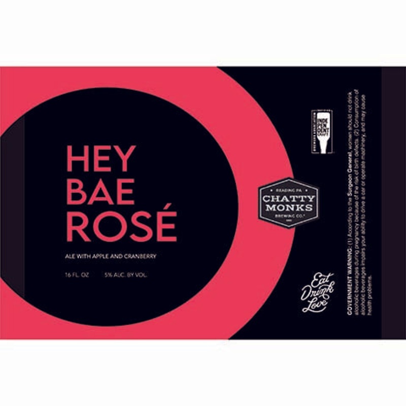 Chatty Monks Hey Bae Rose Ale 16OZ SINGLE CAN