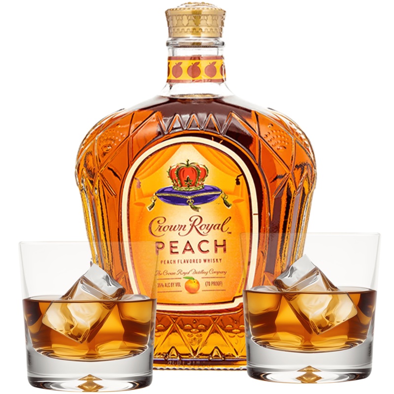 Crown Royal Peach Gift Set Cheers to You